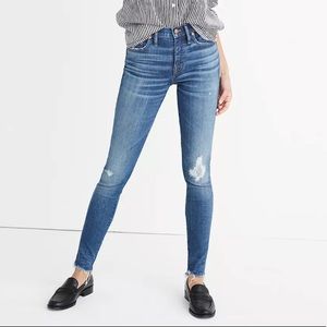 MADEWELL 9" High-Rise Skinny Jeans: Rip and Repair Edition 23